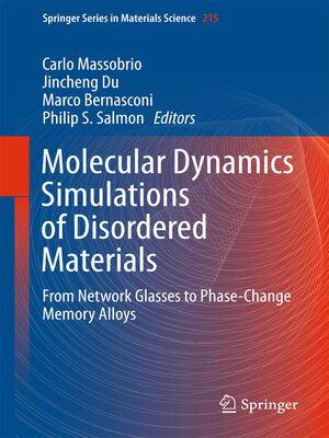 cover image of Molecular Dynamics Simulations of Disordered Materials
